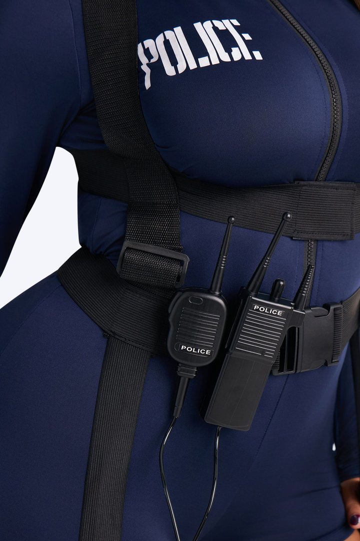 Sultry Police 6 Piece Costume Set - Blue/combo