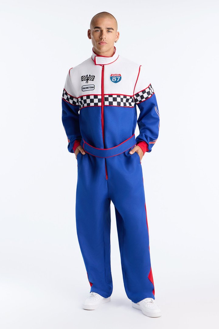 Speedway Racer Costume - Blue/combo