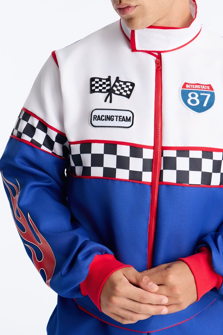 Speedway Racer Costume - Blue/combo