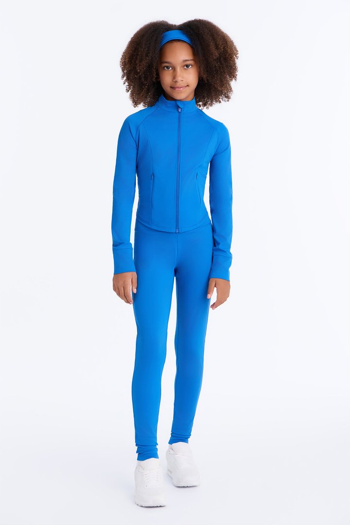 Mini Love To Sweat Active Legging Set - Royal