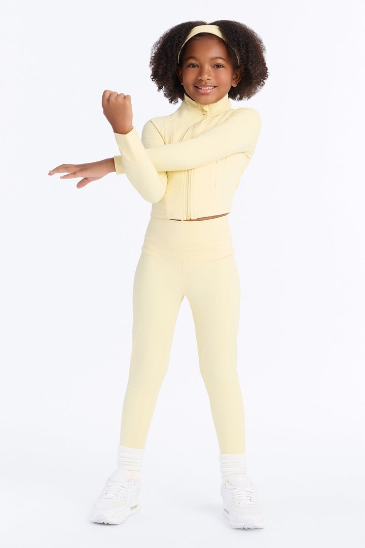 Mini Love To Sweat Active Legging Set - Yellow