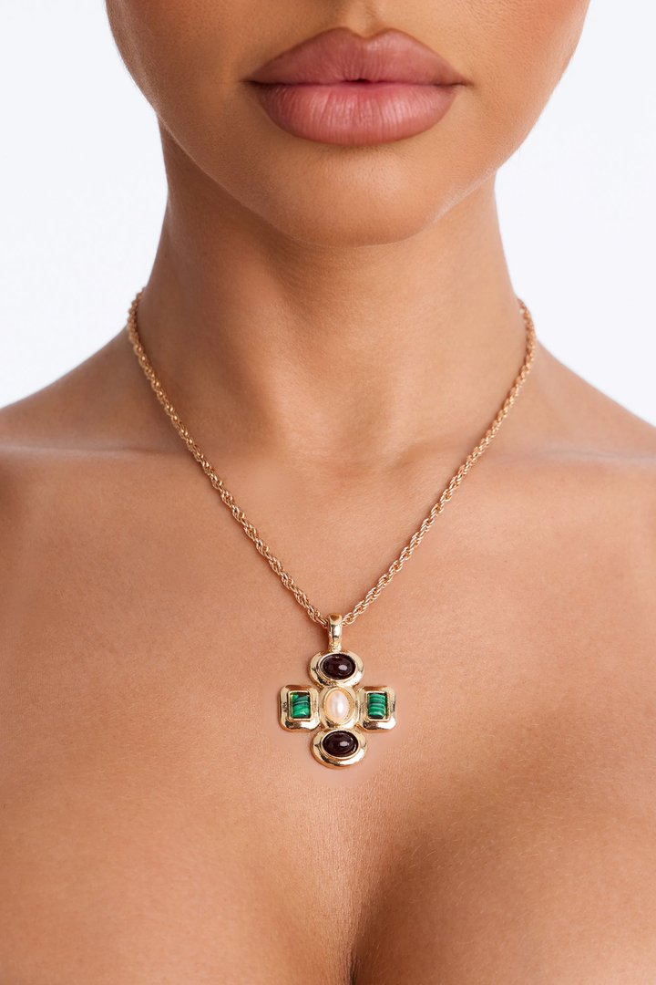 Fueled By Faith Necklace - Gold/combo