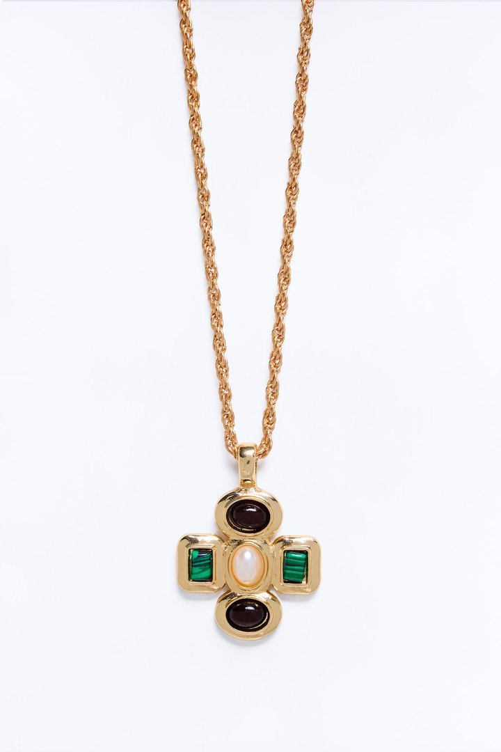 Fueled By Faith Necklace - Gold/combo