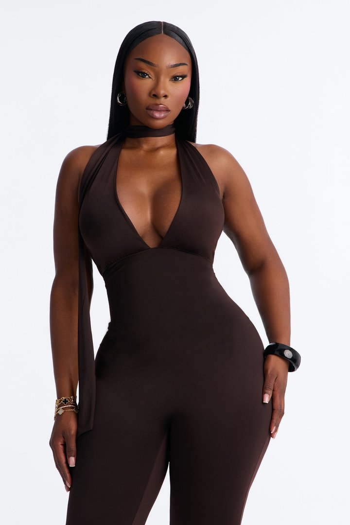 Arlene Capri Jumpsuit - Brown
