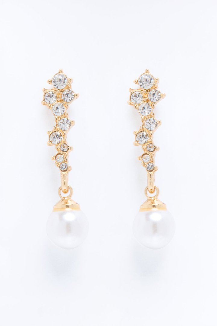 Never Ending Love Drop Earrings - Gold