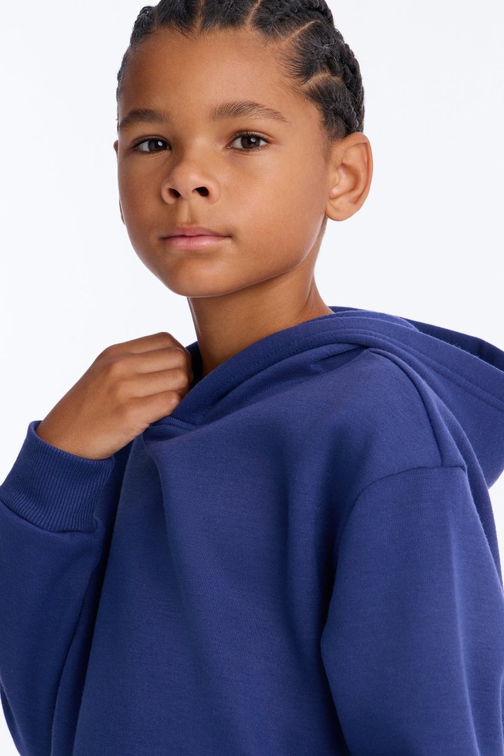 Mini Figure It Out Fleece Jogger Pant Set - Navy