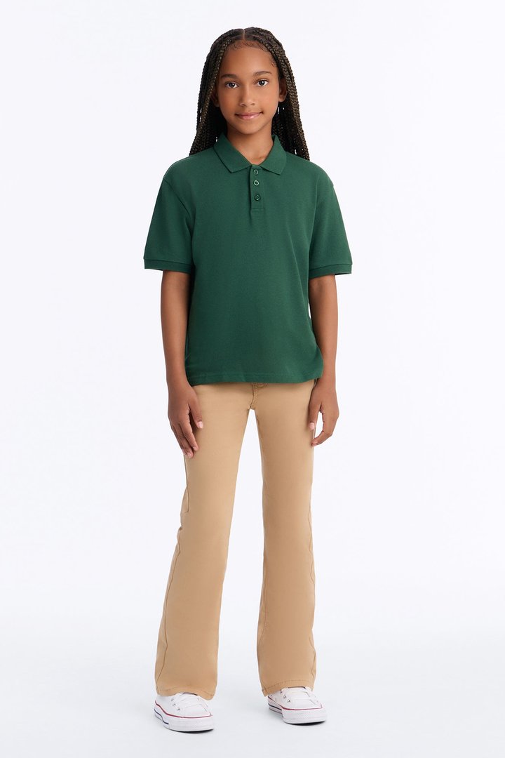 Mini Uniform Pique Polo - Hunter Green