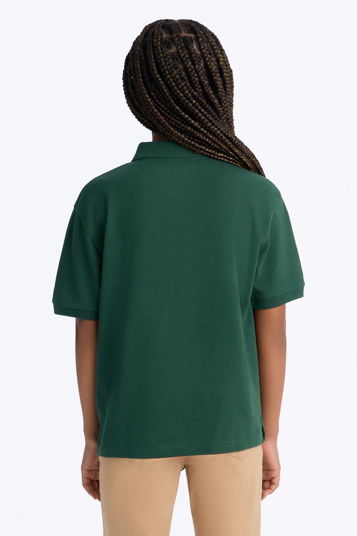 Mini Uniform Pique Polo - Hunter Green