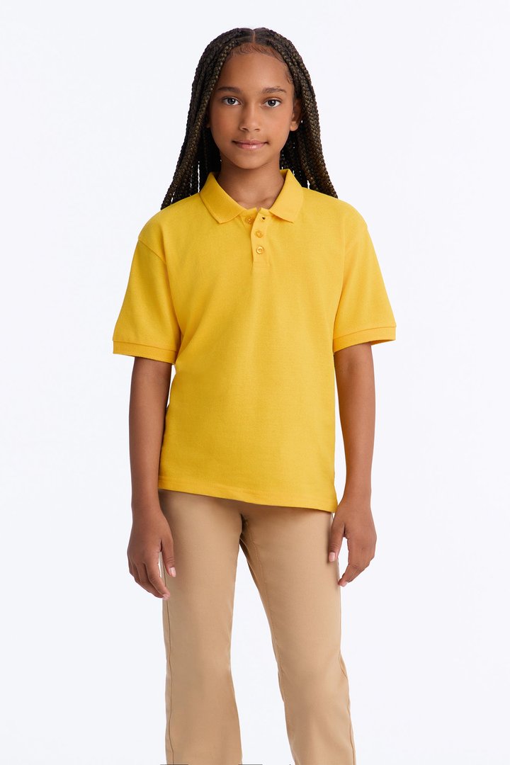 Mini Uniform Pique Polo - Yellow