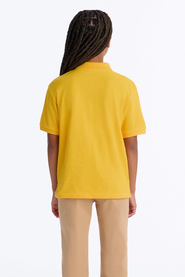 Mini Uniform Pique Polo - Yellow