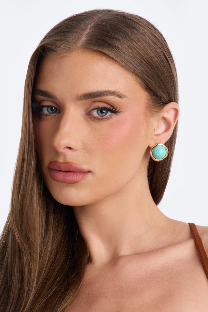 Oceana Muse Stud Earrings - Turquoise
