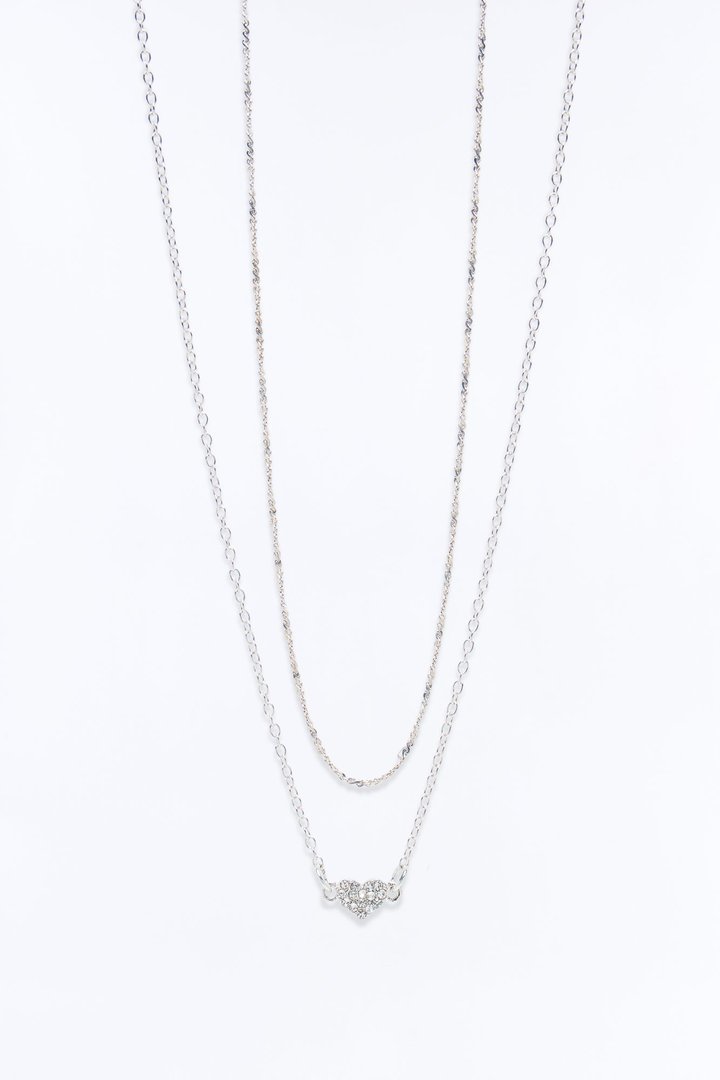 Ella Emerald Necklace - Silver