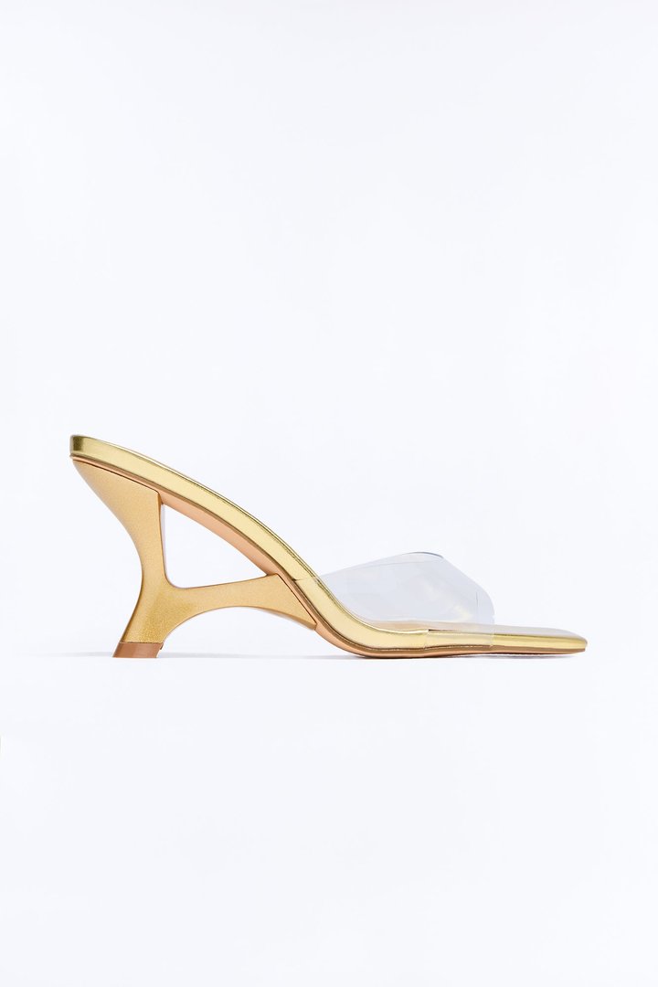 Aliyah Novelty Heels - Gold