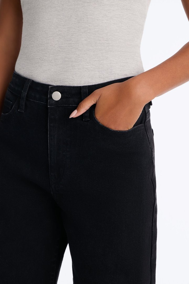 Tall Chasing Thrills Stretch Wide Leg Jeans - Black Wash