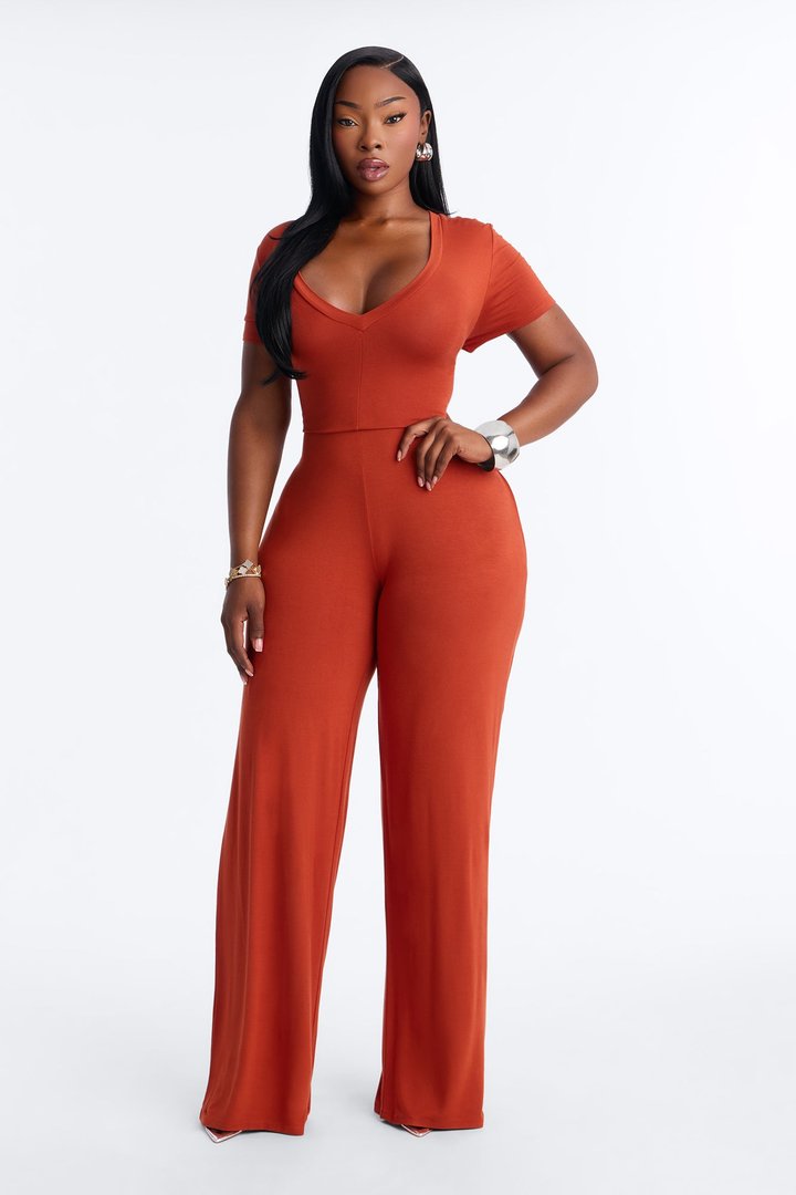 Perfect Weekend Jumpsuit - Rust