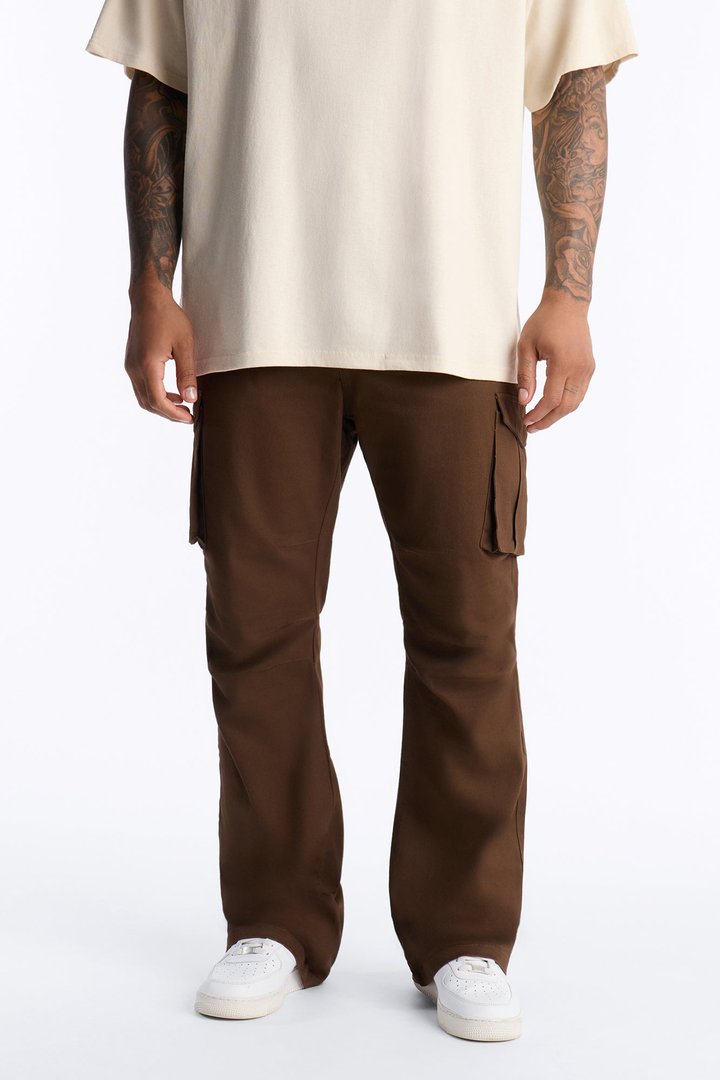 Summer Games Stacked Skinny Flare - Brown
