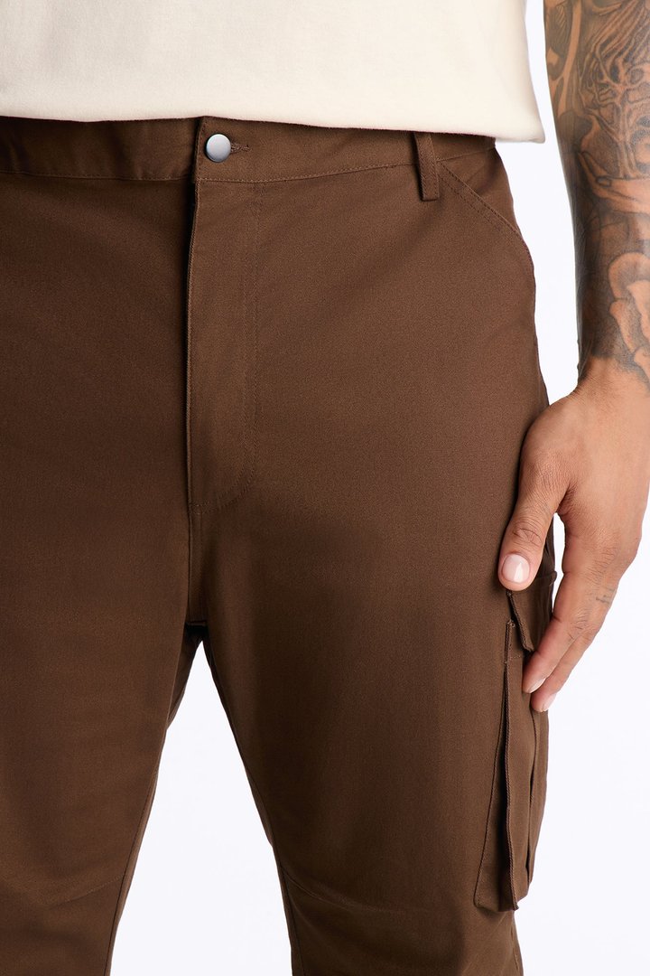 Summer Games Stacked Skinny Flare - Brown