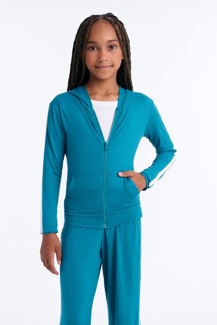 Mini Tennis Courts Wide Leg Pant Set - Teal