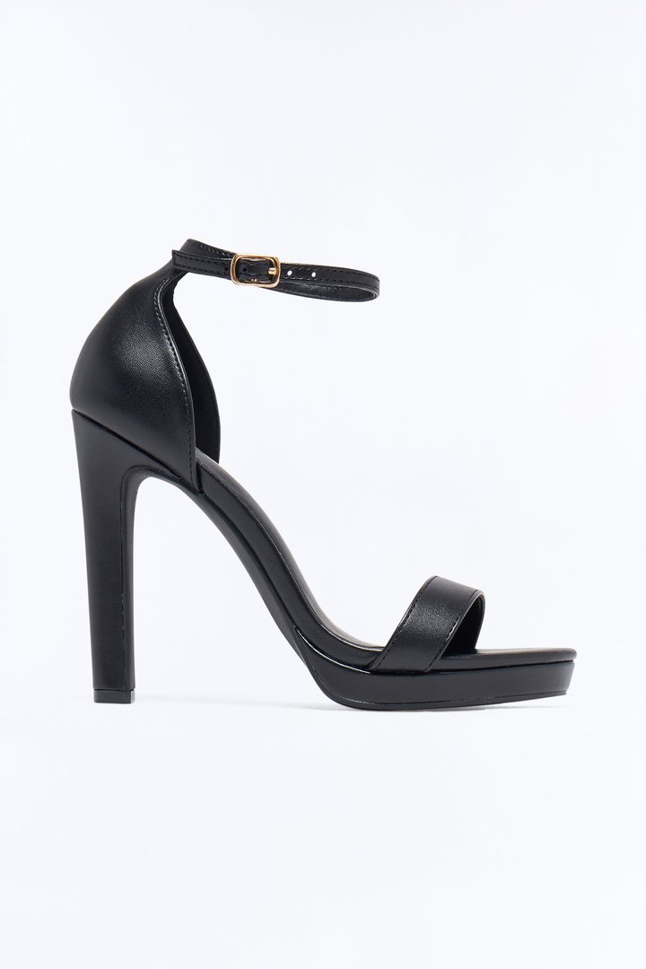 Let’s Go Platform High Heels - Black