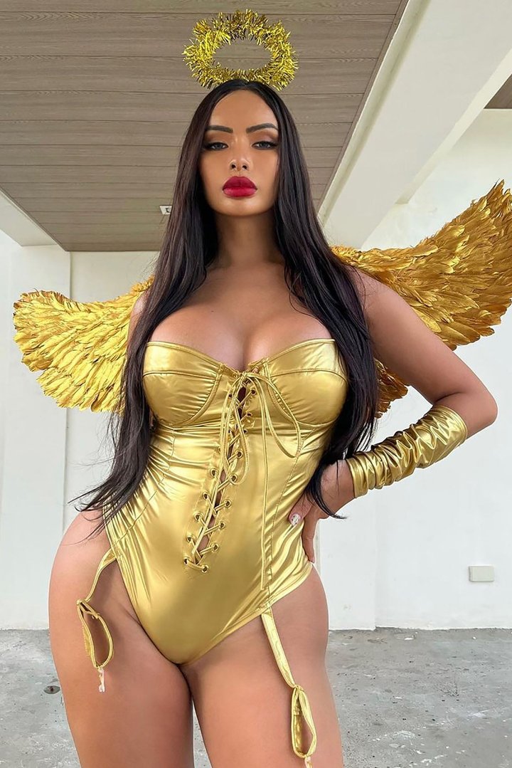 Angel Energy 4 Piece Costume Set - Gold