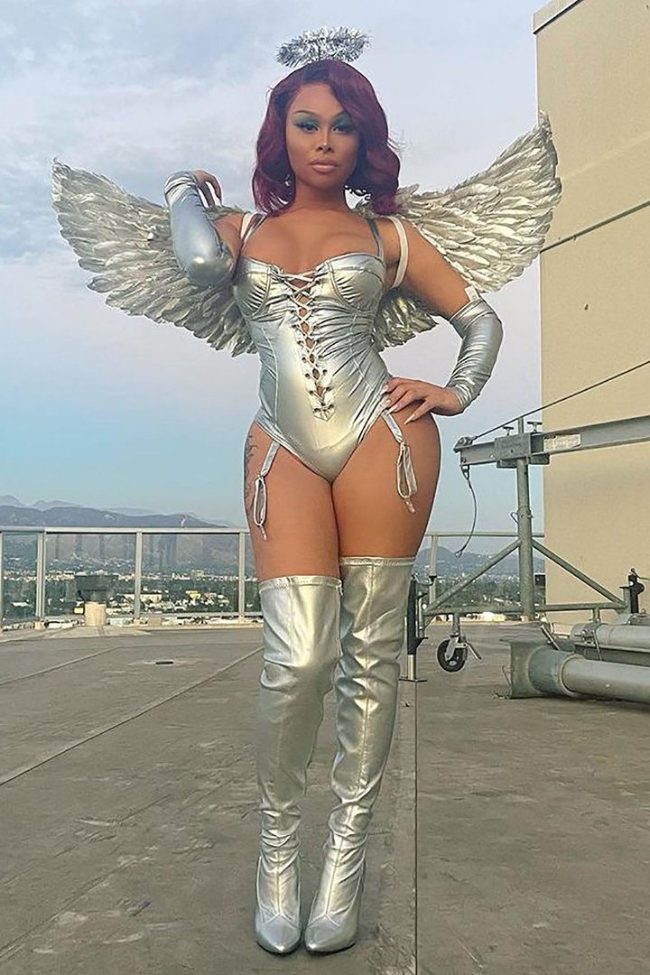 Angel Energy 4 Piece Costume Set - Silver