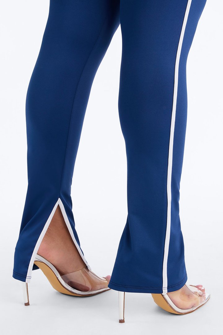 Arabella Athletic Stripe High Rise Legging - Navy