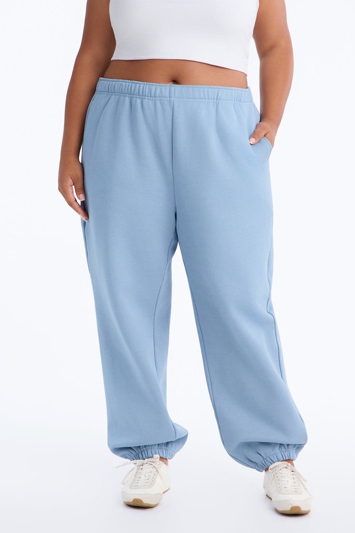 Libby Fleece Jogger Sweatpant - Slate Blue