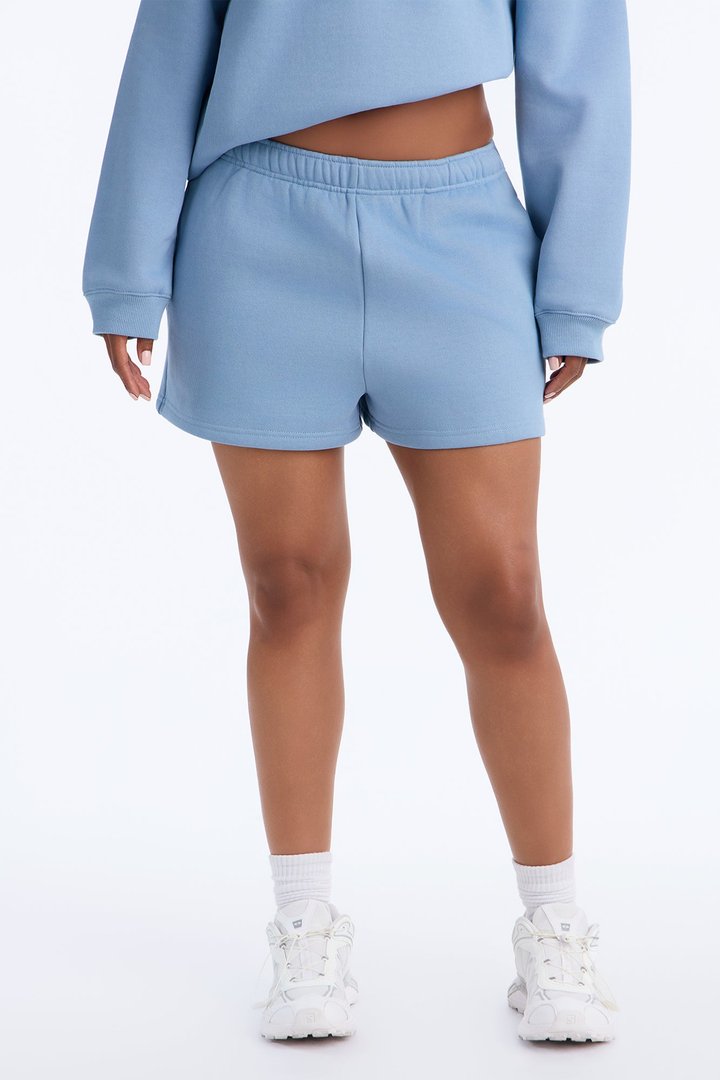 Libby Fleece Sweat Short - Slate Blue