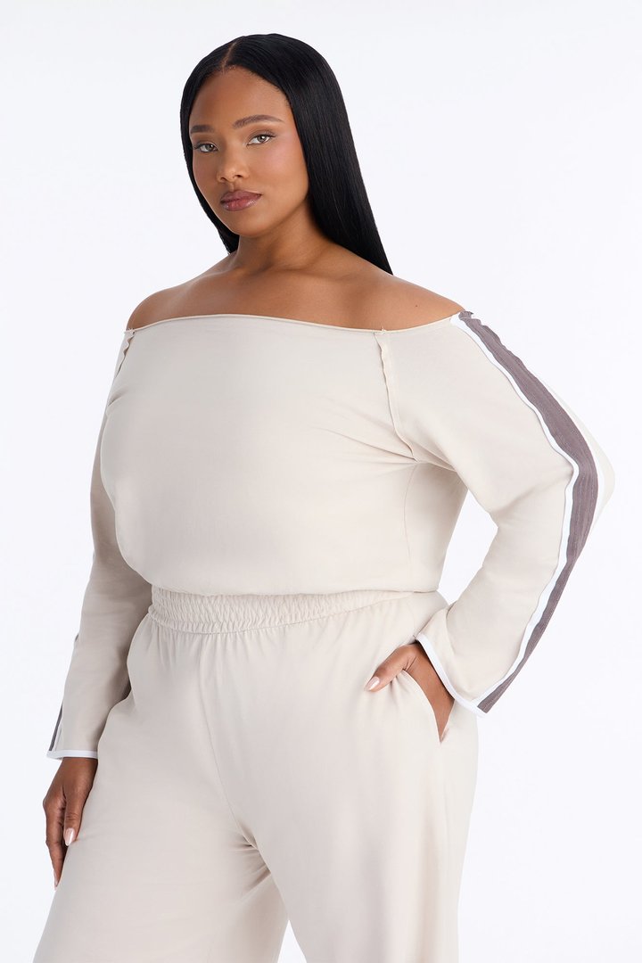 Stay Over Wide Leg Jumpsuit - Stone