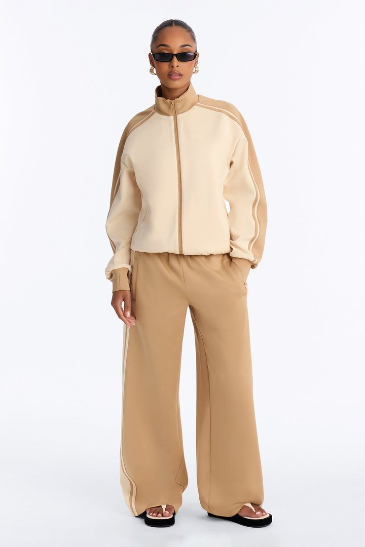 Run The City Pant Set - Taupe/combo