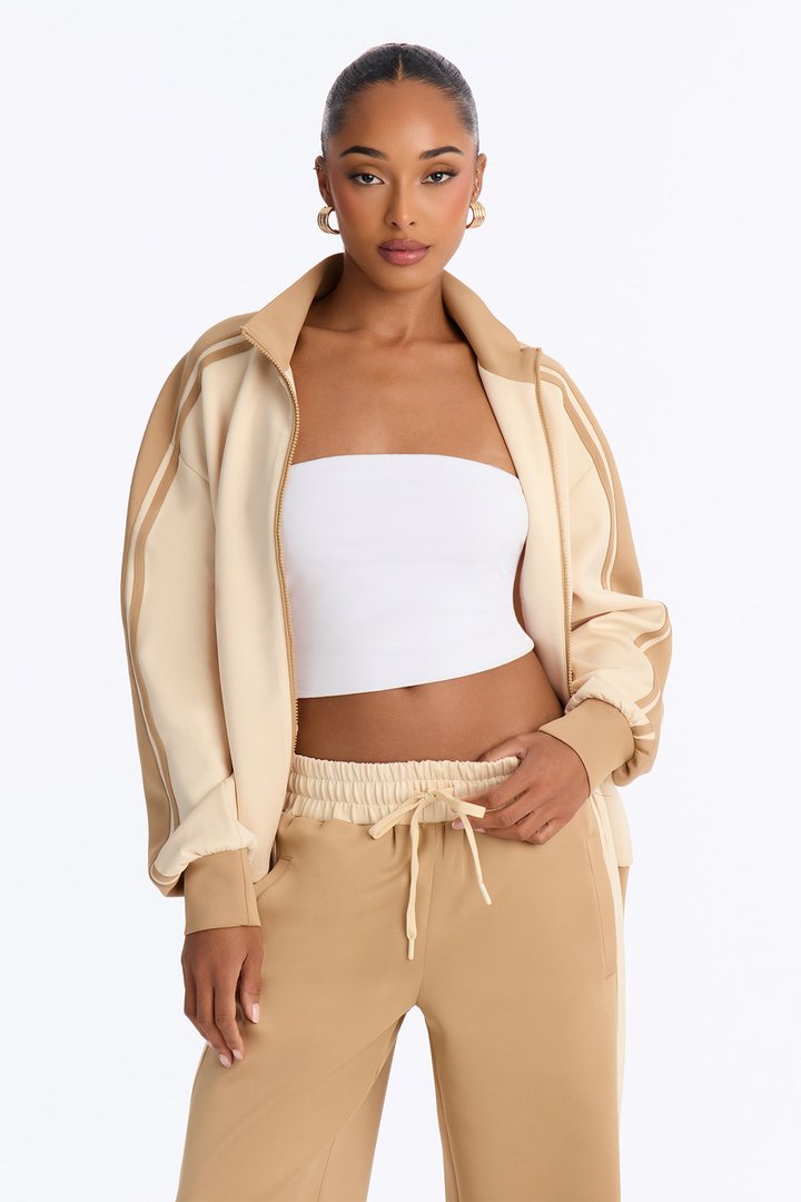 Run The City Pant Set - Taupe/combo