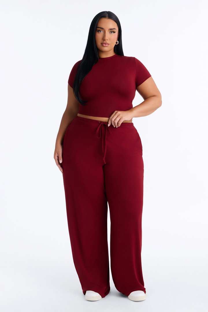 Grab And Go Pant Set - Burgundy