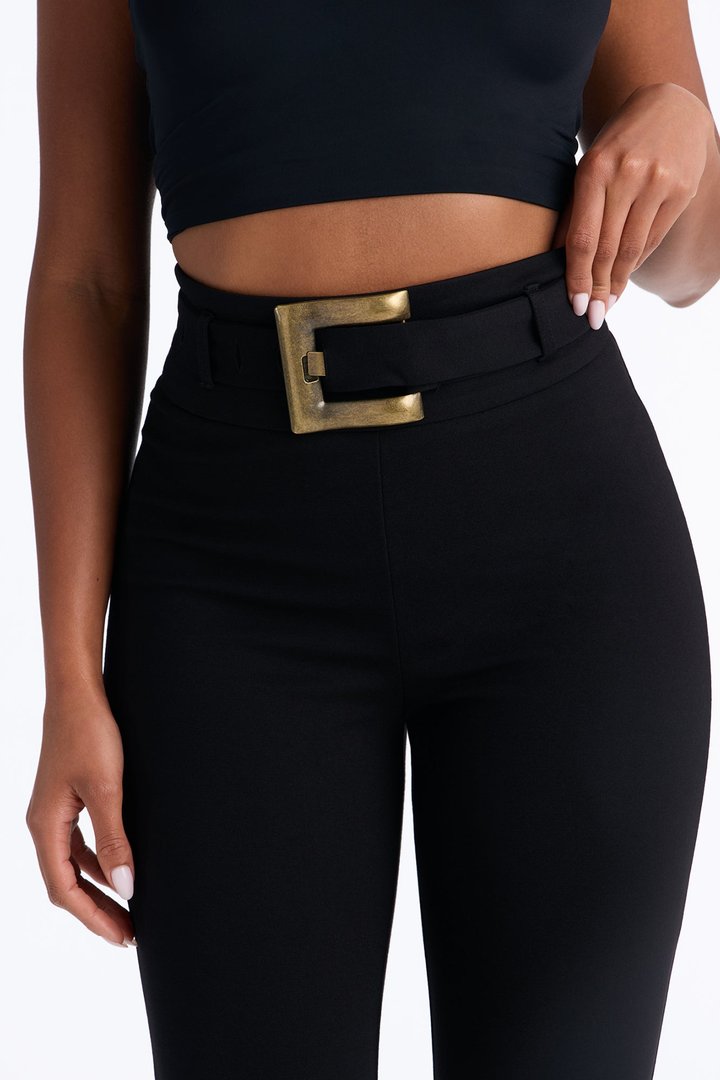 Kailany High Rise Capri Skinny Pant - Black