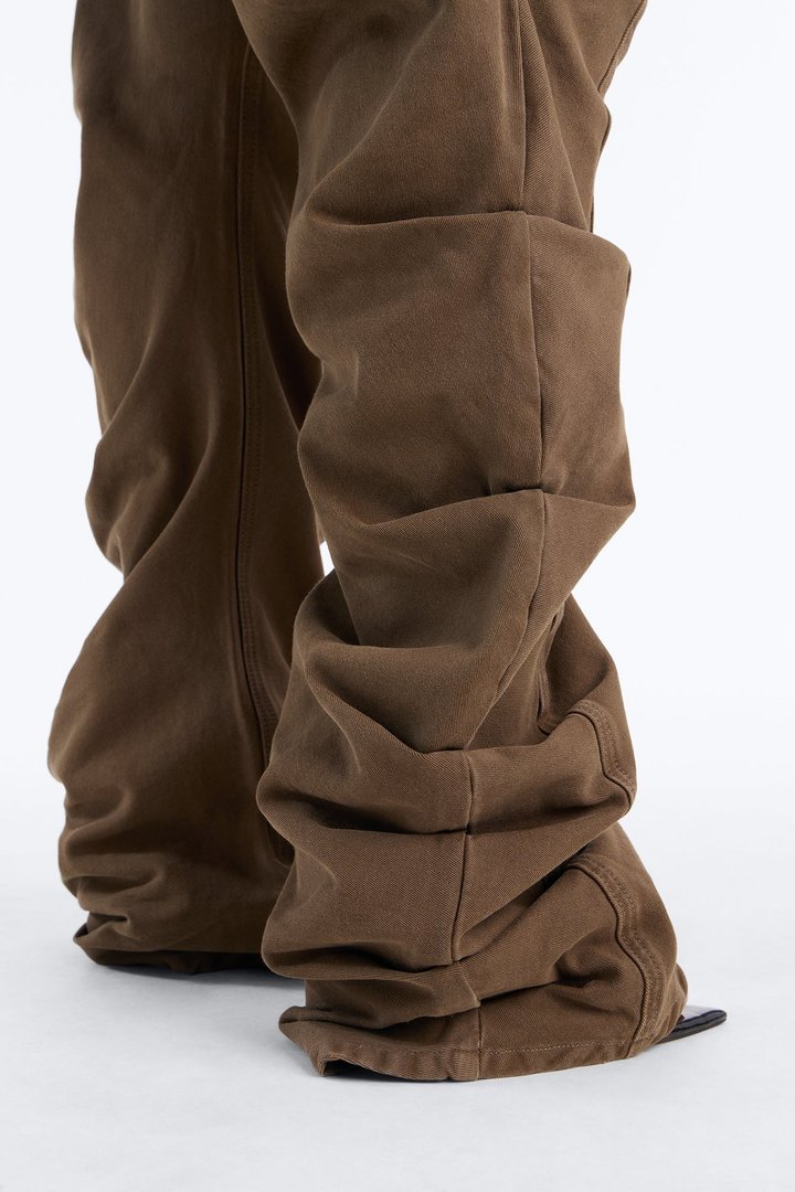 Ambra Stacked Low Rise Pant - Olive