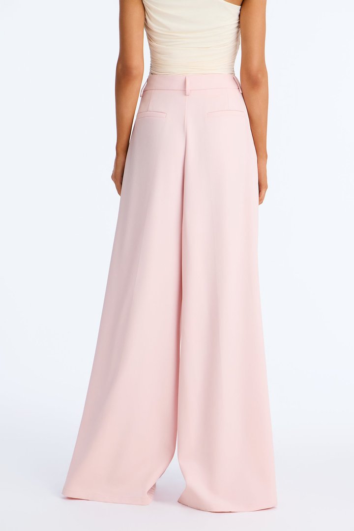 Sydney Slouch Low Rise Wide Leg Trouser - Light Pink
