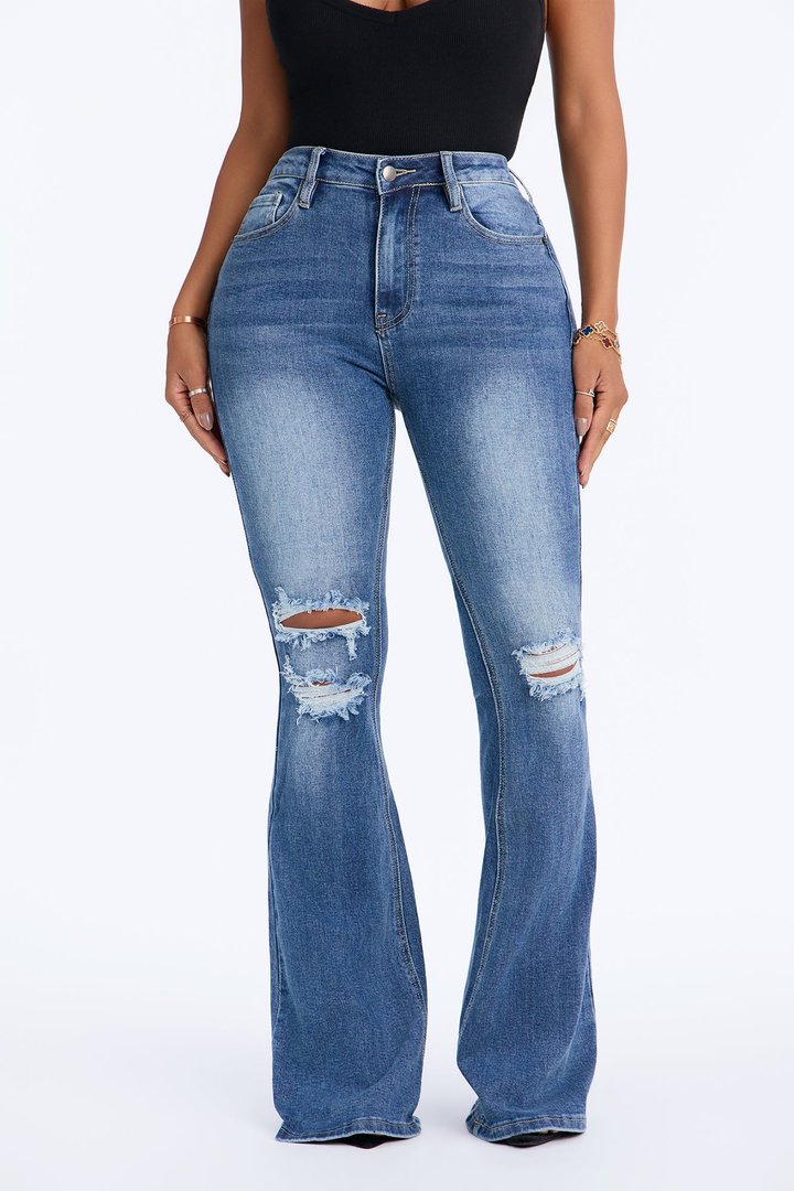 Tall From The Canyon High Rise Flare Jeans - Medium Wash
