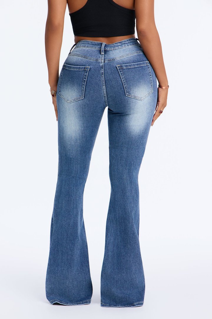 Tall From The Canyon High Rise Flare Jeans - Medium Wash