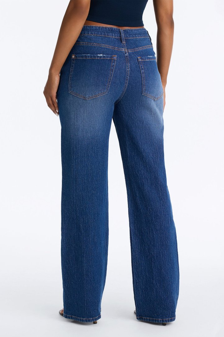 Next Chapter High Rise Stretch Straight Leg Jeans - Dark Wash