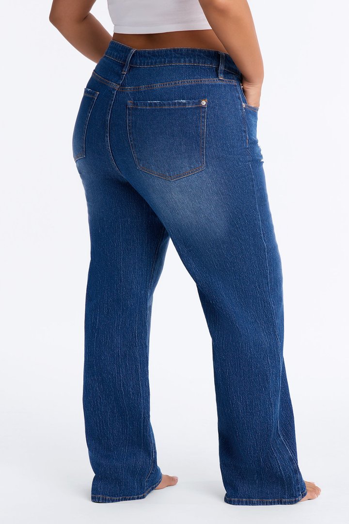 Next Chapter High Rise Stretch Straight Leg Jeans - Dark Wash