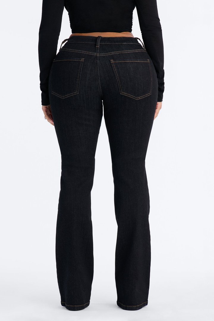 Harlow Heritage Mid Waist Bootcut Jeans - Dark Denim