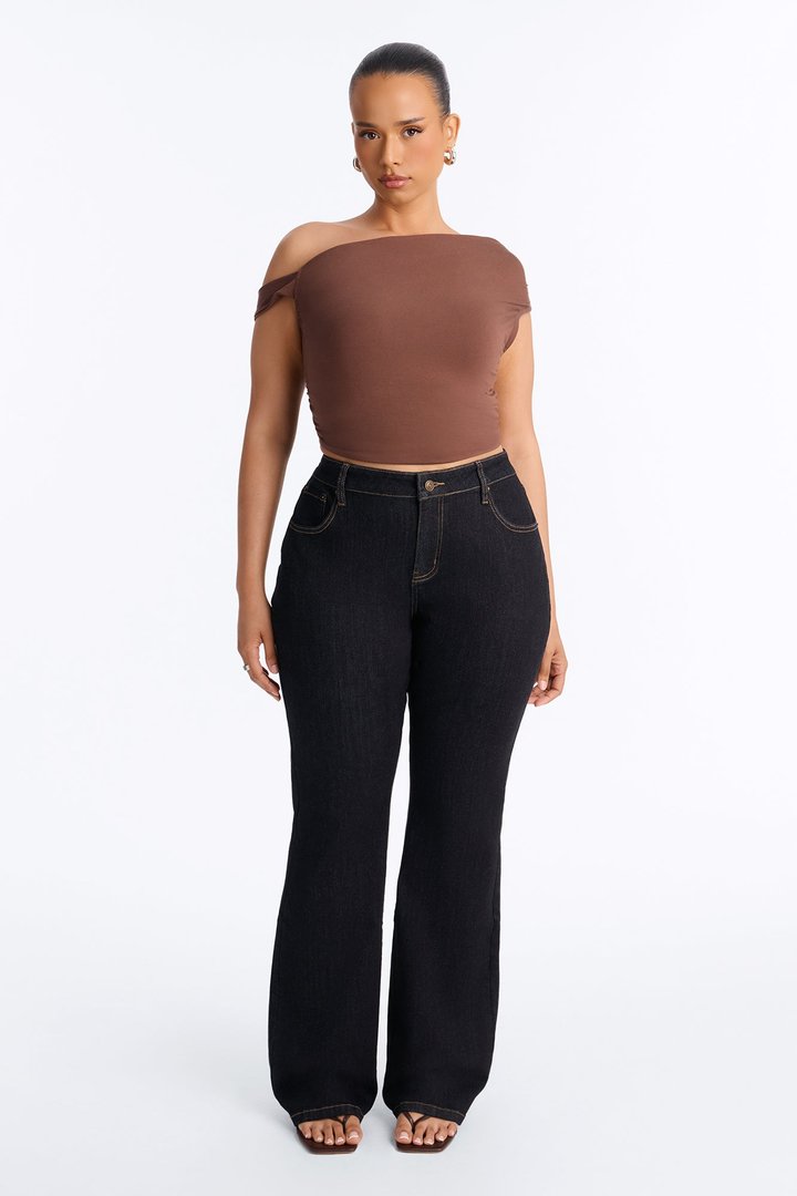Harlow Heritage Mid Waist Bootcut Jeans - Dark Denim