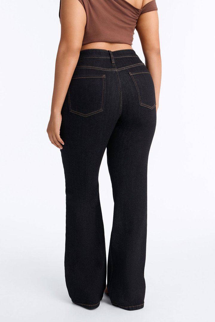 Harlow Heritage Mid Waist Bootcut Jeans - Dark Denim