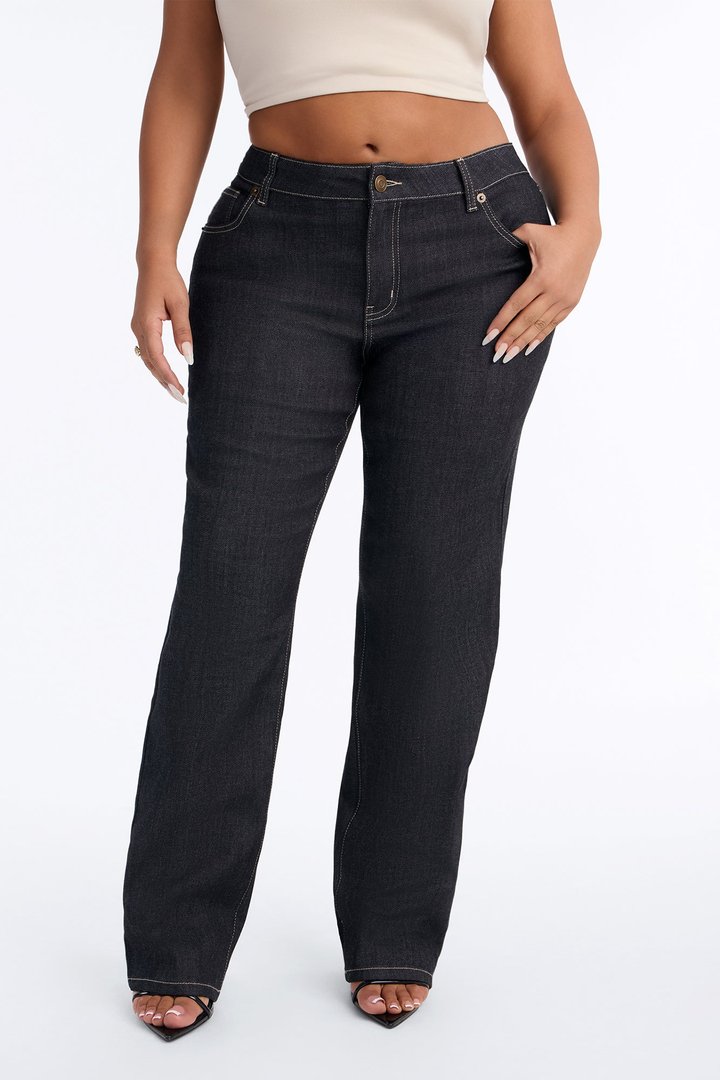 On The Runway Classic Straight Leg Jeans - Dark Denim