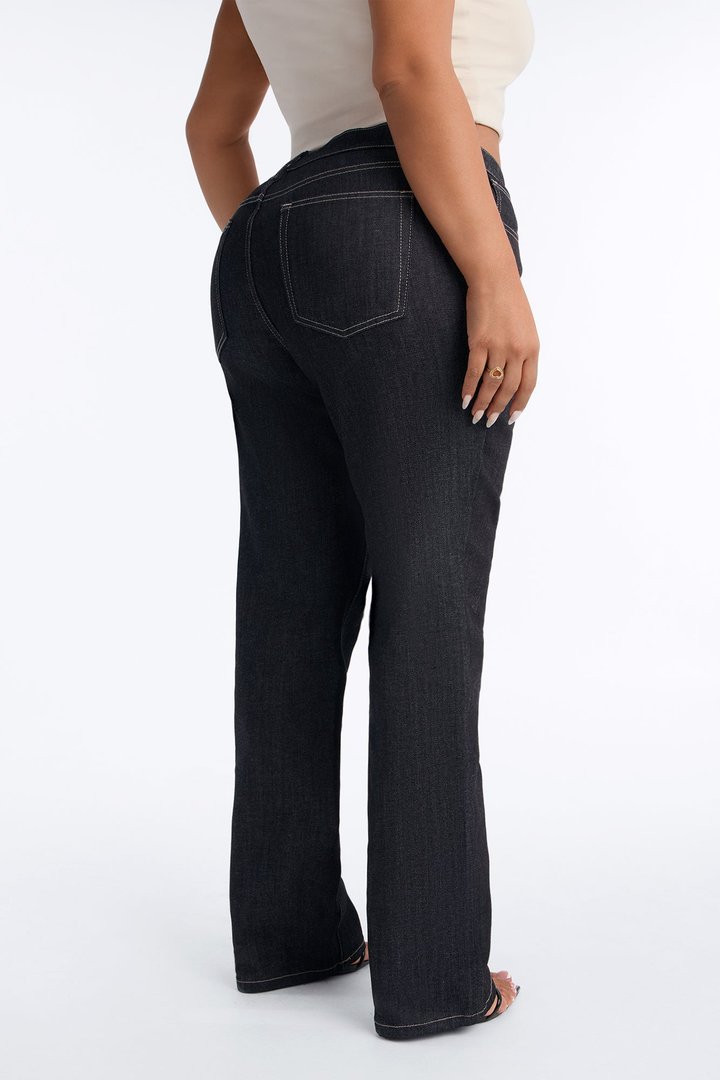 On The Runway Classic Straight Leg Jeans - Dark Denim