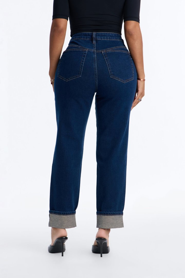 Kimmie Curvy High Rise Mom Jeans - Dark Wash