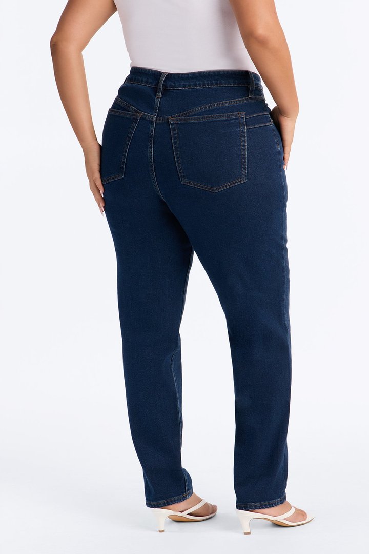 Kimmie Curvy High Rise Mom Jeans - Dark Wash