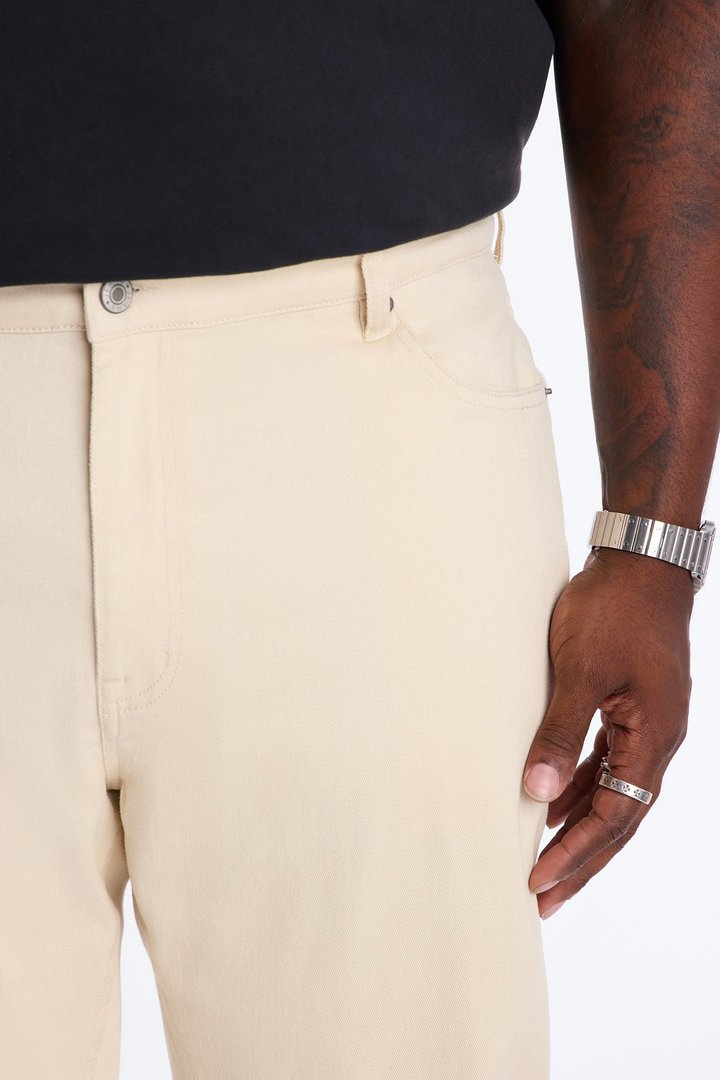 Essential Stacked Skinny Flare Stretch Jean - Cream