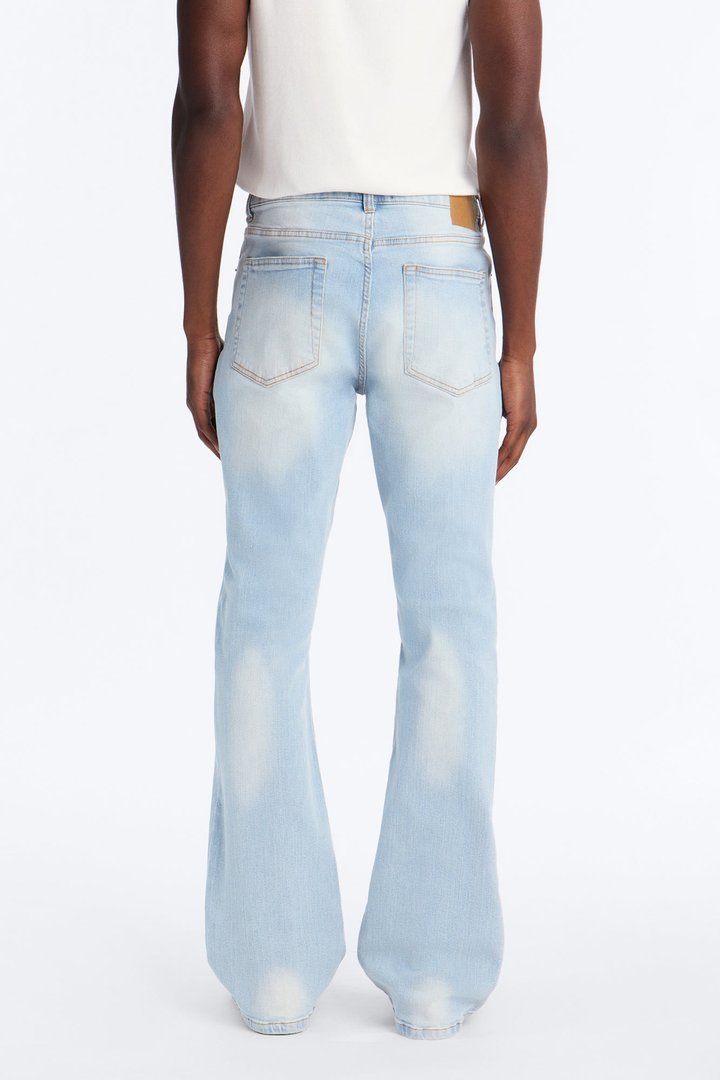 Essential Stacked Skinny Flare Stretch Jean - Light Wash