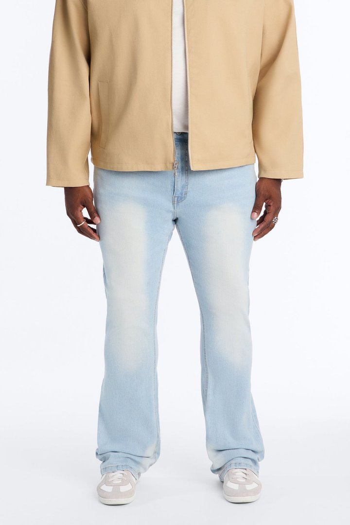 Essential Stacked Skinny Flare Stretch Jean - Light Wash