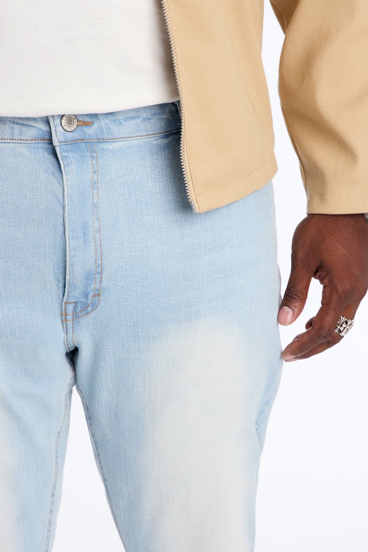 Essential Stacked Skinny Flare Stretch Jean - Light Wash